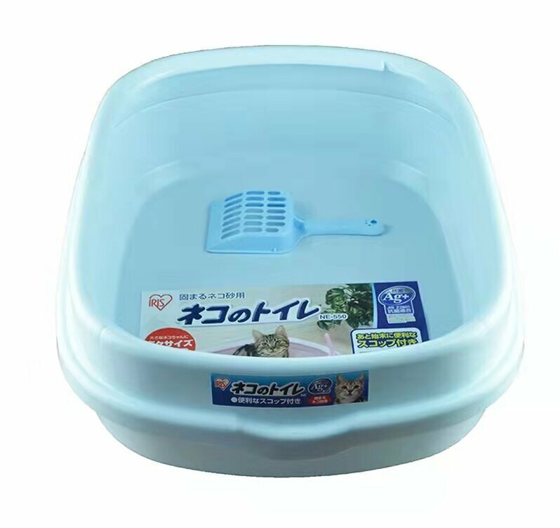 開放式大空間貓砂盤NE490（藍色）