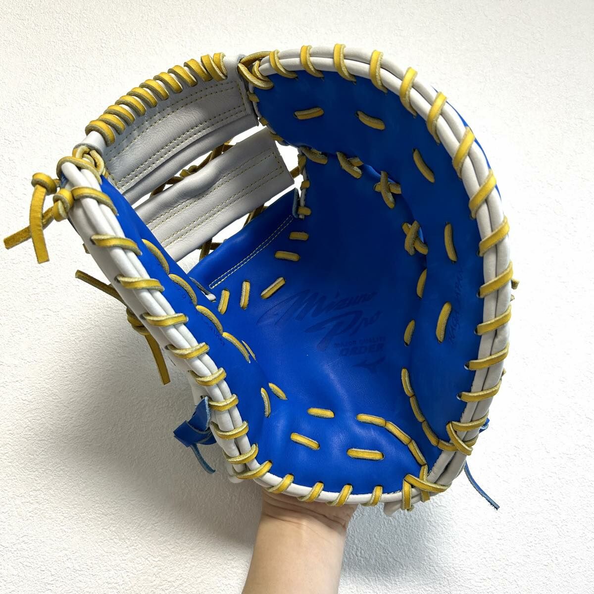 【照片分享】MizunoPro option order 硬式一壘　日本波賀製 湯揉完成品