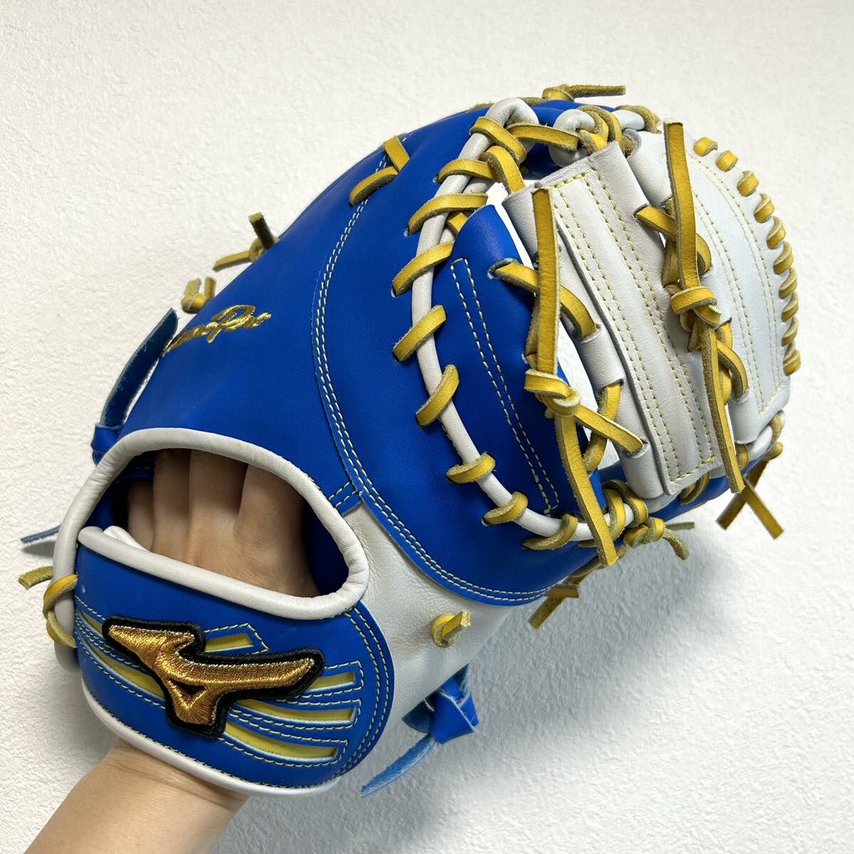 【照片分享】MizunoPro option order 硬式一壘　日本波賀製 湯揉完成品