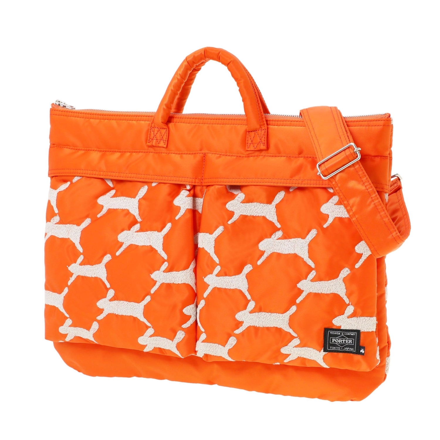 日本吉田包 PORTER / mina perhonen x PORTER  "run run run" 2WAY SHORT HELMET BAG