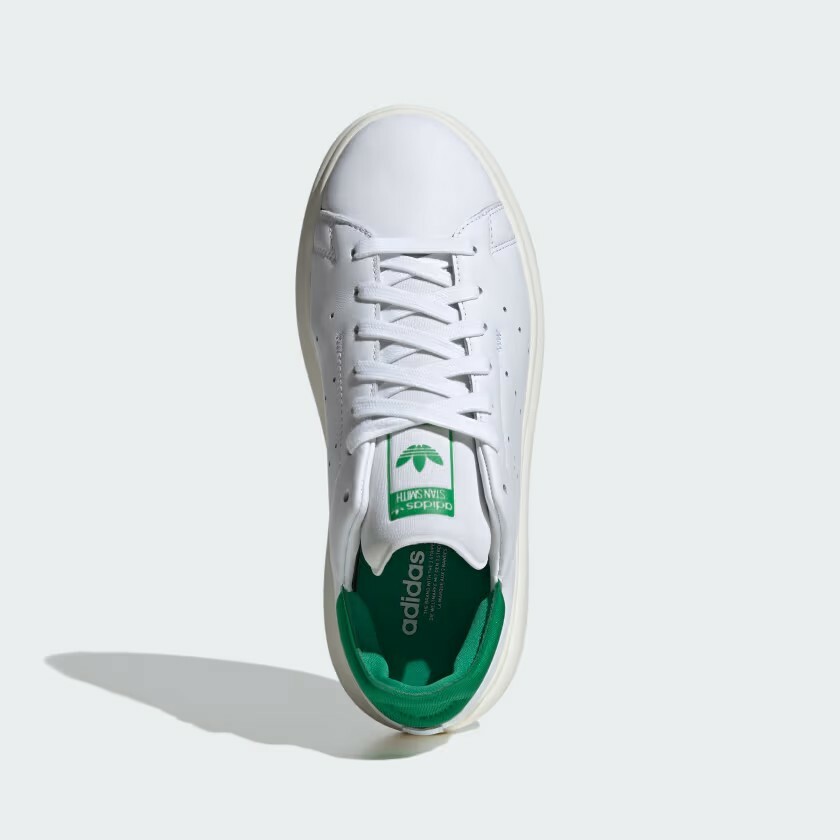 【adidas  STAN SMITH PF W 特殊復古鞋款 - 白/綠 】