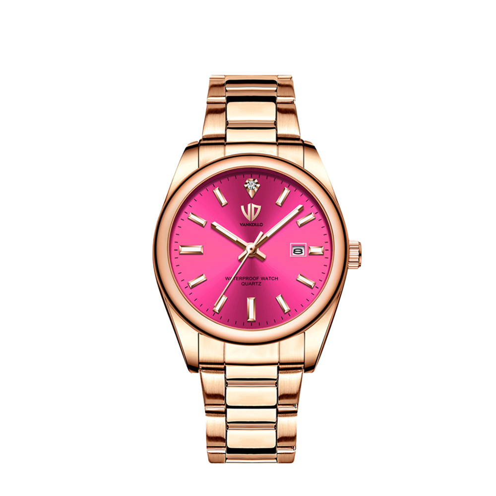 【Vankdllo 梵克蒂羅】VAD-001限量999隻帶日期防水30米石英錶-