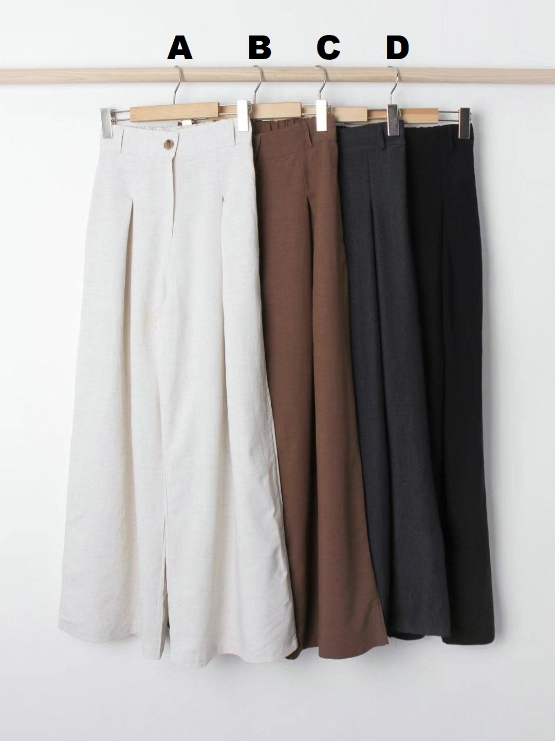 PANTS#14334🤎山本麻感褲