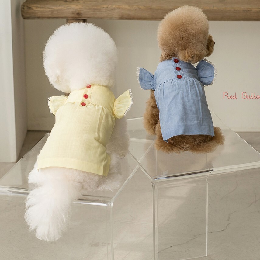 OPAAAP 紅色鈕扣公主洋裝