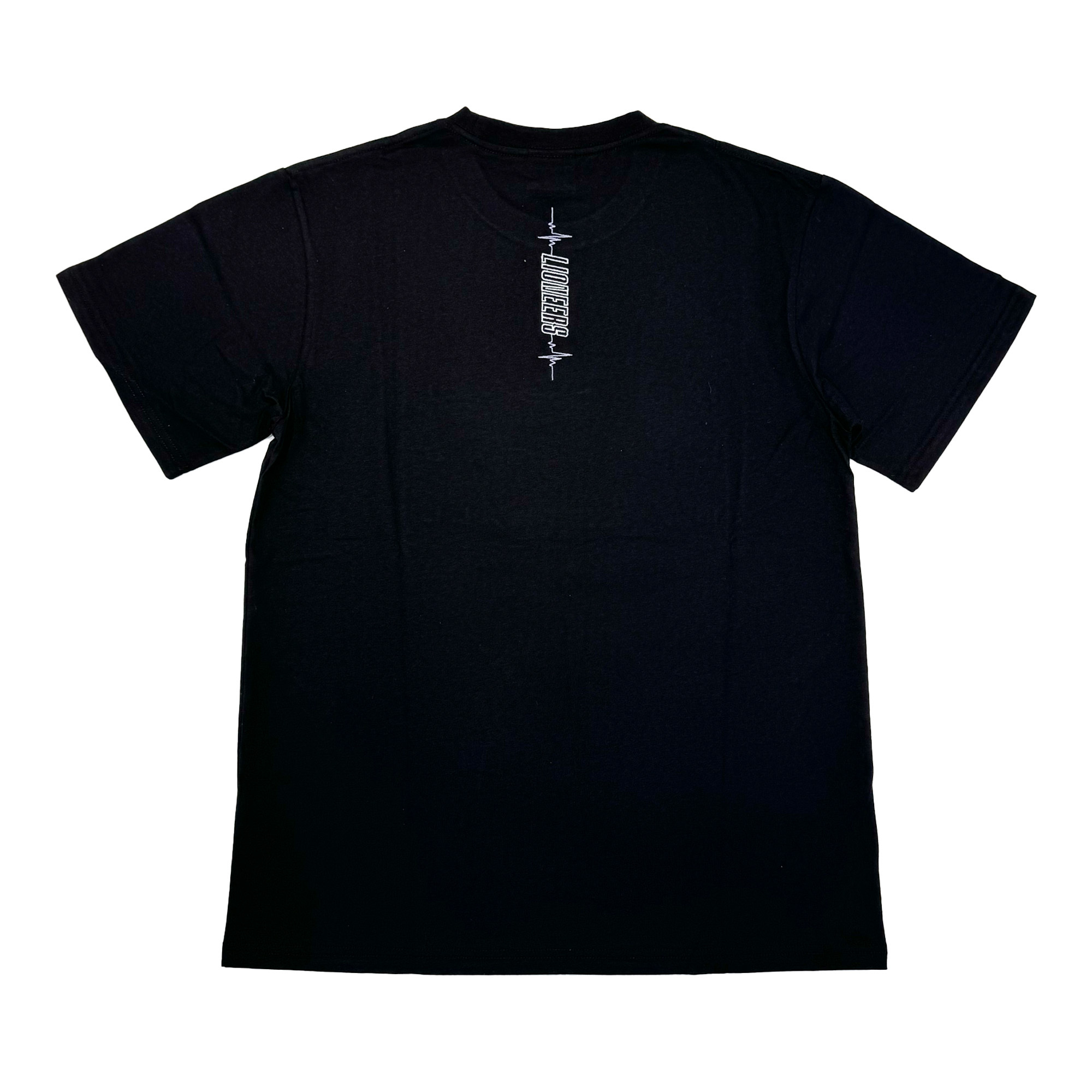 23-24 LN球繡花短TEE｜黑