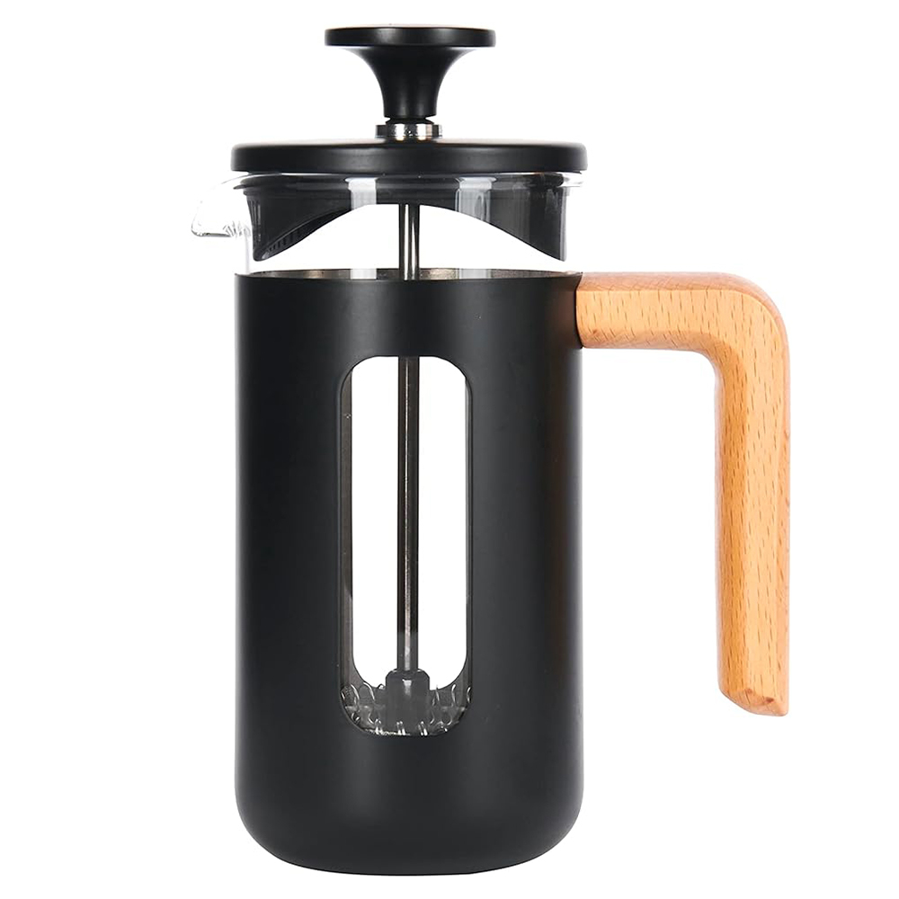 La Cafetiere｜皮薩不鏽鋼濾壓壺｜黑色