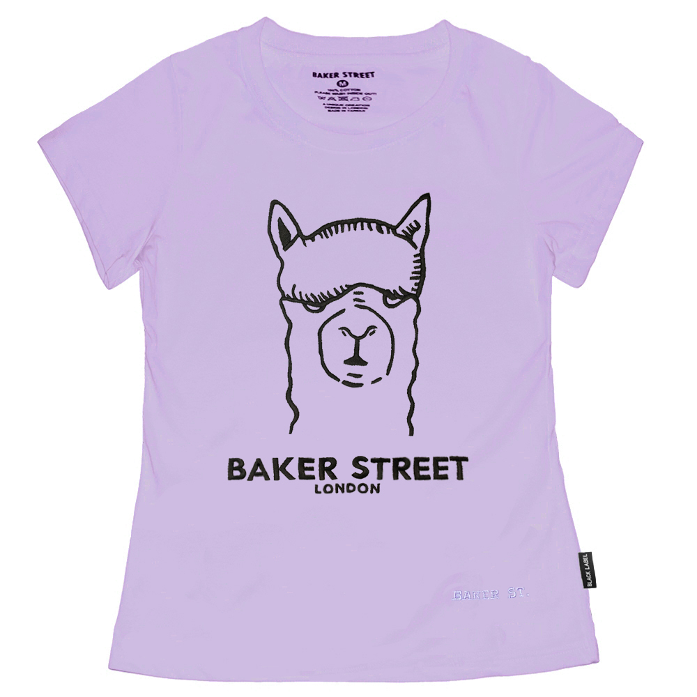 BKST Logo 經典羊駝大LOGO 黑標系列 刺繡 女版短T