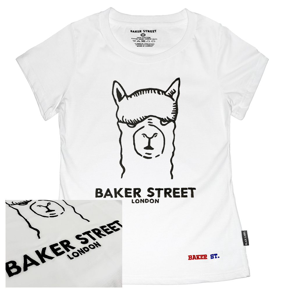 BKST Logo 經典羊駝大LOGO 黑標系列 刺繡 女版短T