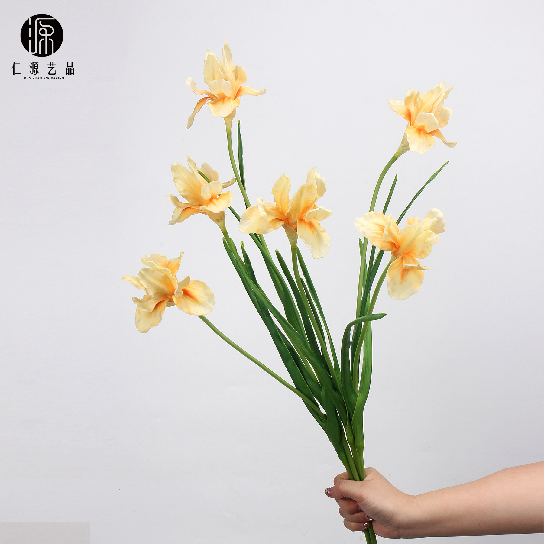 仿真PU油畫愛麗絲鳶尾花