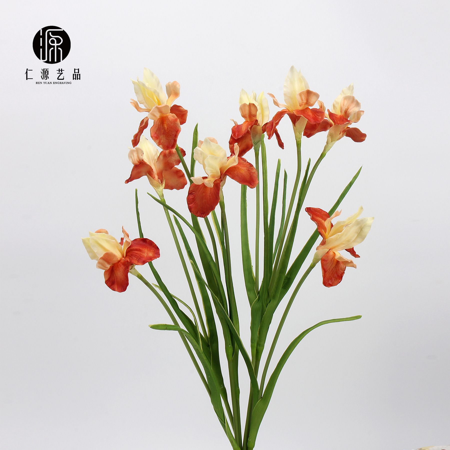 仿真PU油畫愛麗絲鳶尾花