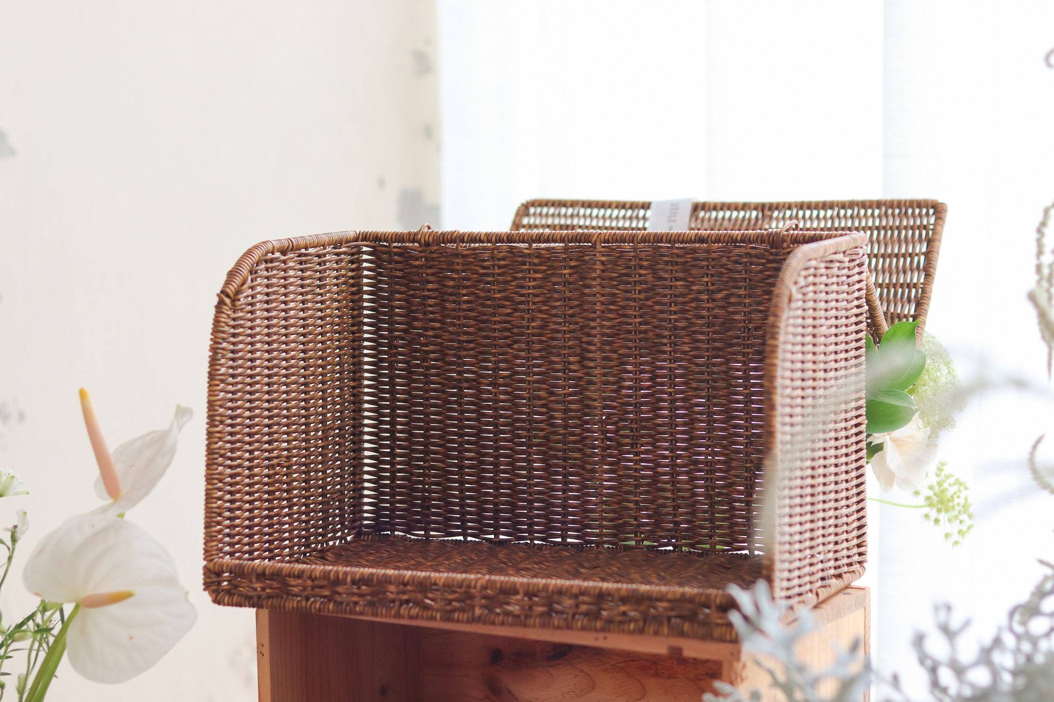 Utile 可水洗 編織 掀蓋式 麵包收納箱