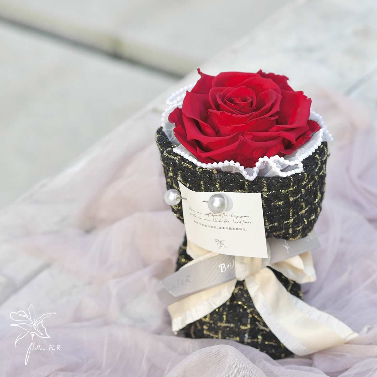 【就喜歡你香香的】1朵永生玫瑰花束-紅玫瑰