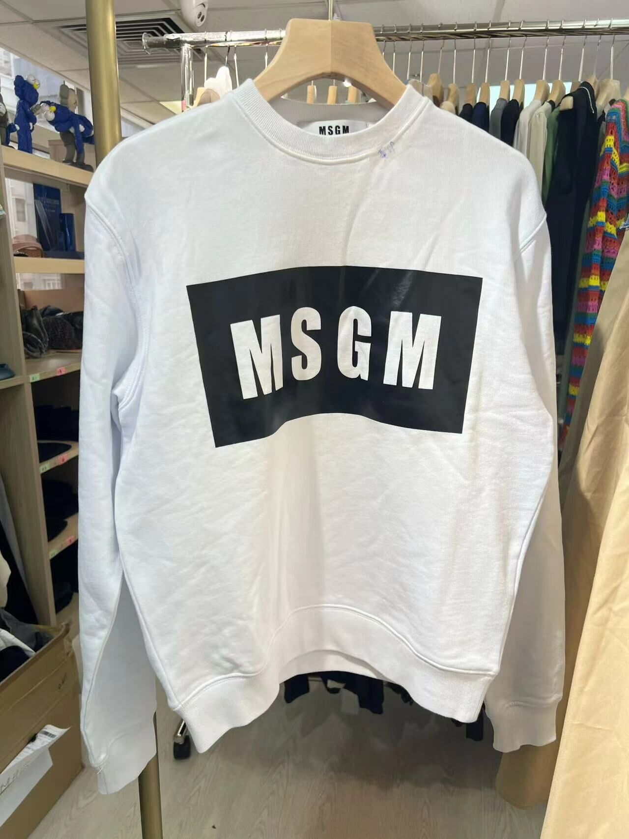 Msgm 白色衛衣 -T