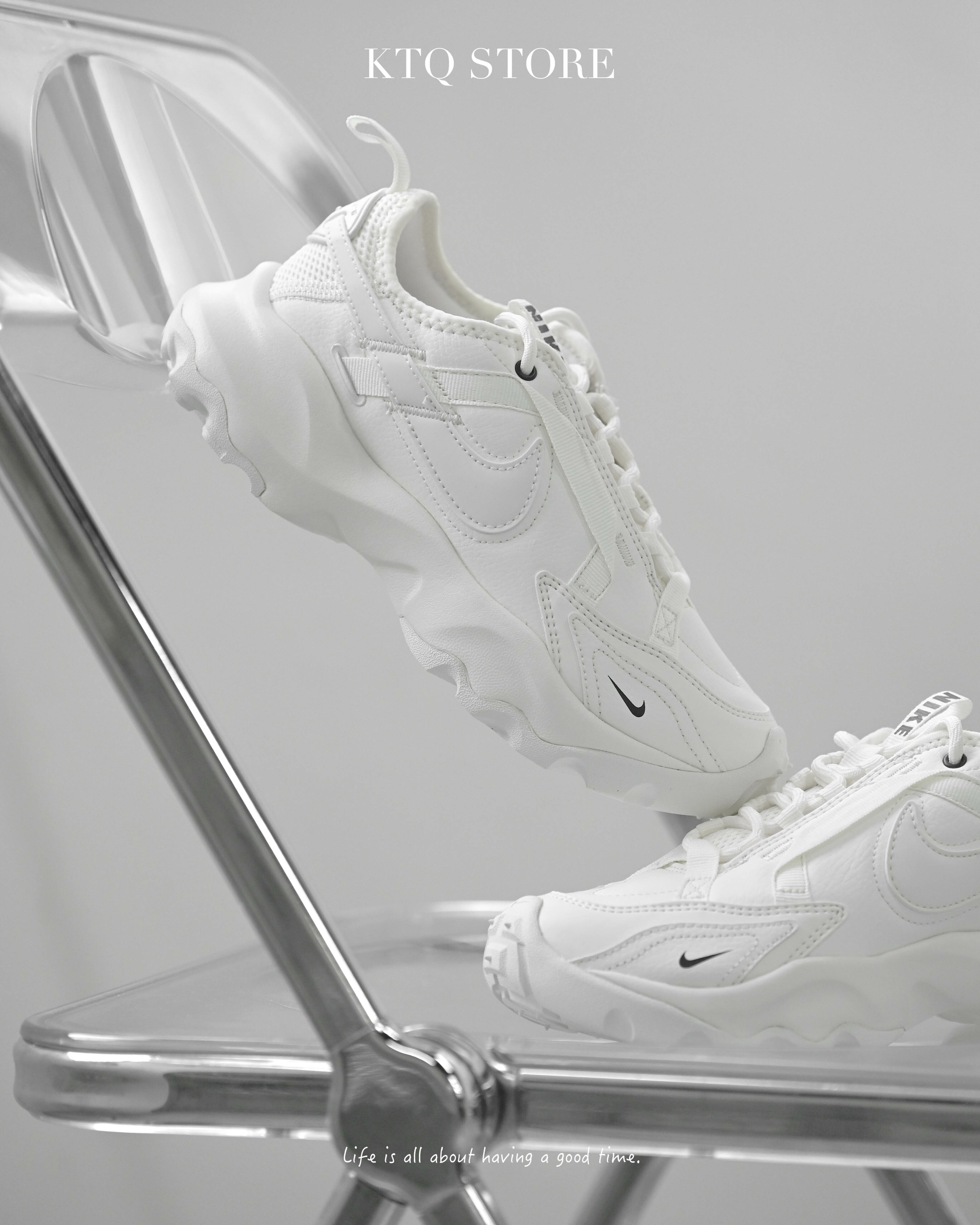 KTQ STORE ‧NIKE TC7900 白米白TC 7900 增高鞋老爹鞋 DD9682-100