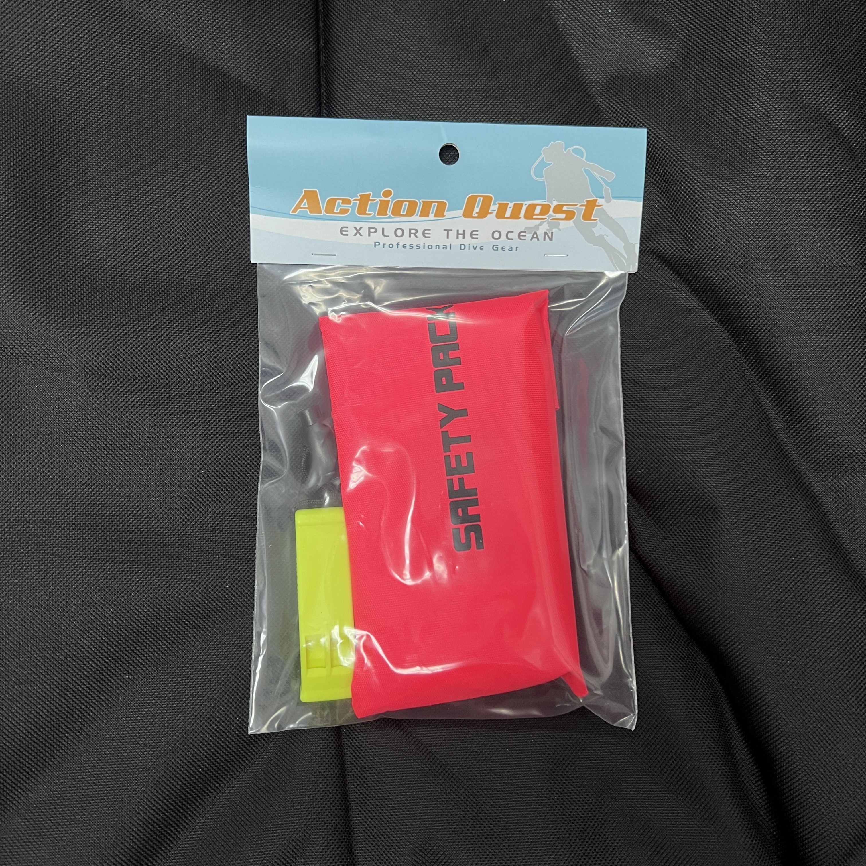 Action Quest Mini Signal Tube with Whistle 潛水象拔浮升袋連哨子