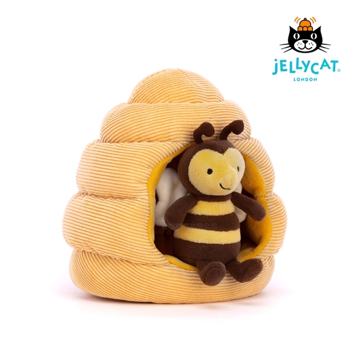 【樂森藥局】英國 Jellycat Honeyhome Bee 蜜蜂窩/蜂巢、絨毛玩偶