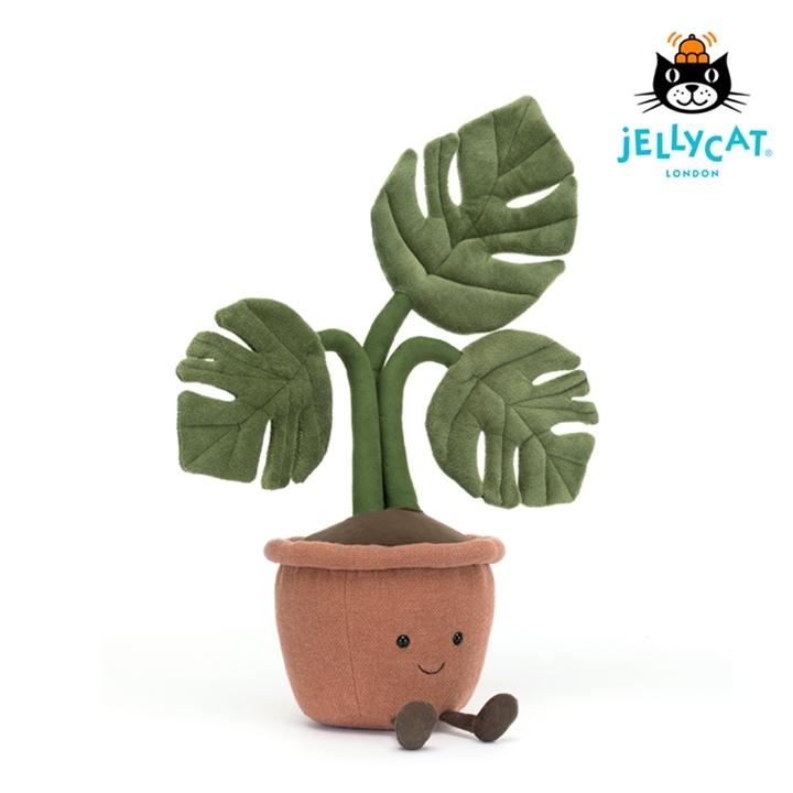 【樂森藥局】英國 Jellycat Amuseable Monstera Plant 龜背芋盆栽43cm/公分
