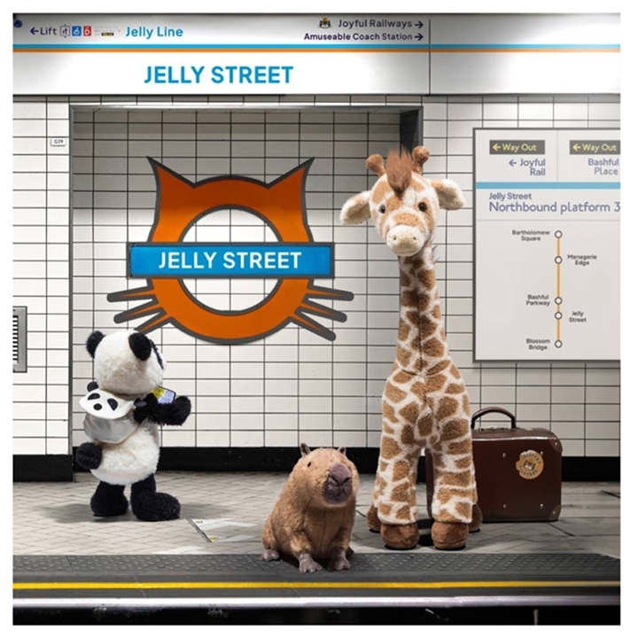 【樂森藥局】英國Jellycat Dara Giraffe 達拉長頸鹿56cm/公分、絨毛玩偶