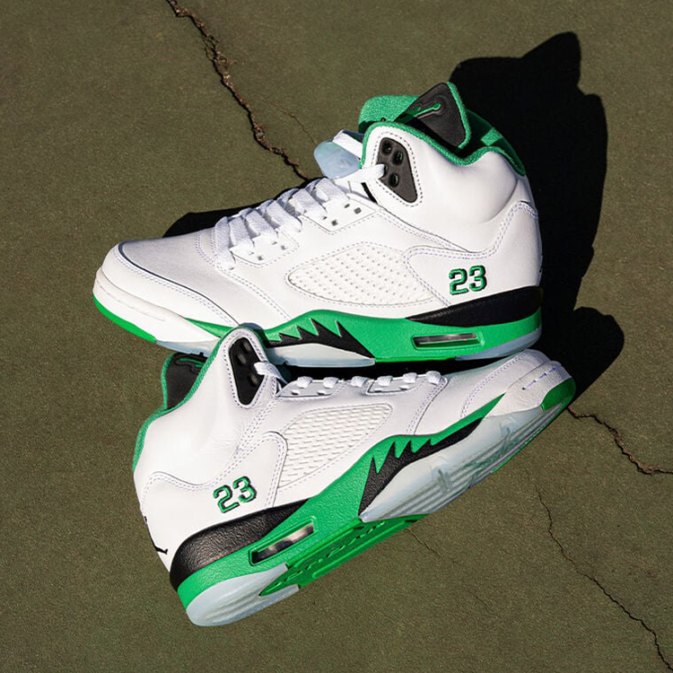 AIR JORDAN 5 RETRO W LUCKY GREEN 白綠 女鞋 DD9336-103