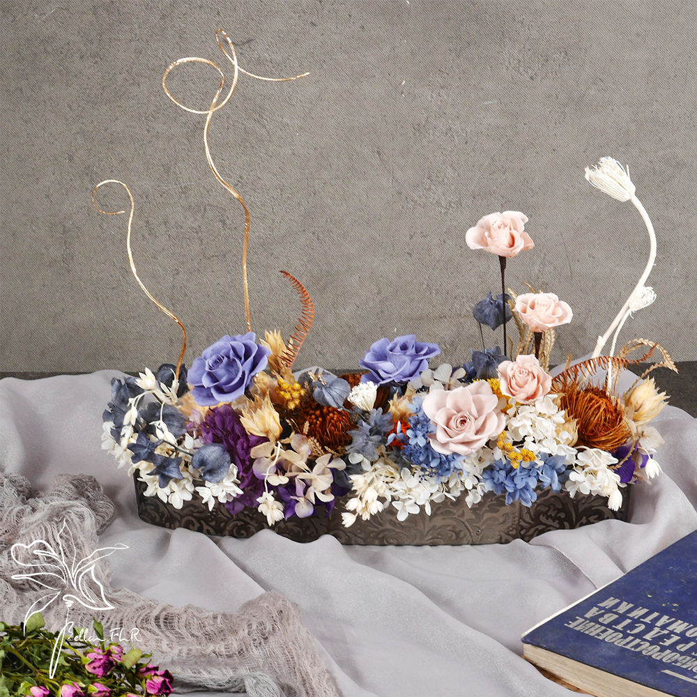 【貴族的莊園】永生乾燥瓷器盆花