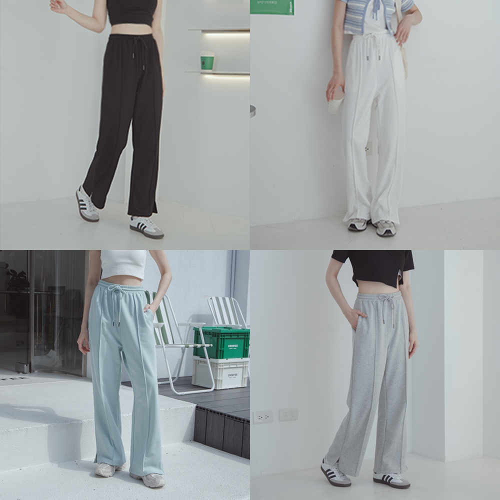 Mid-line micro-flare rope cotton pants five colors【04110549】in stock+pre-order