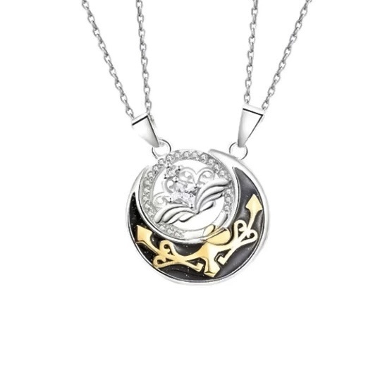 公主和騎士 情侶項鍊 免費刻字✒️