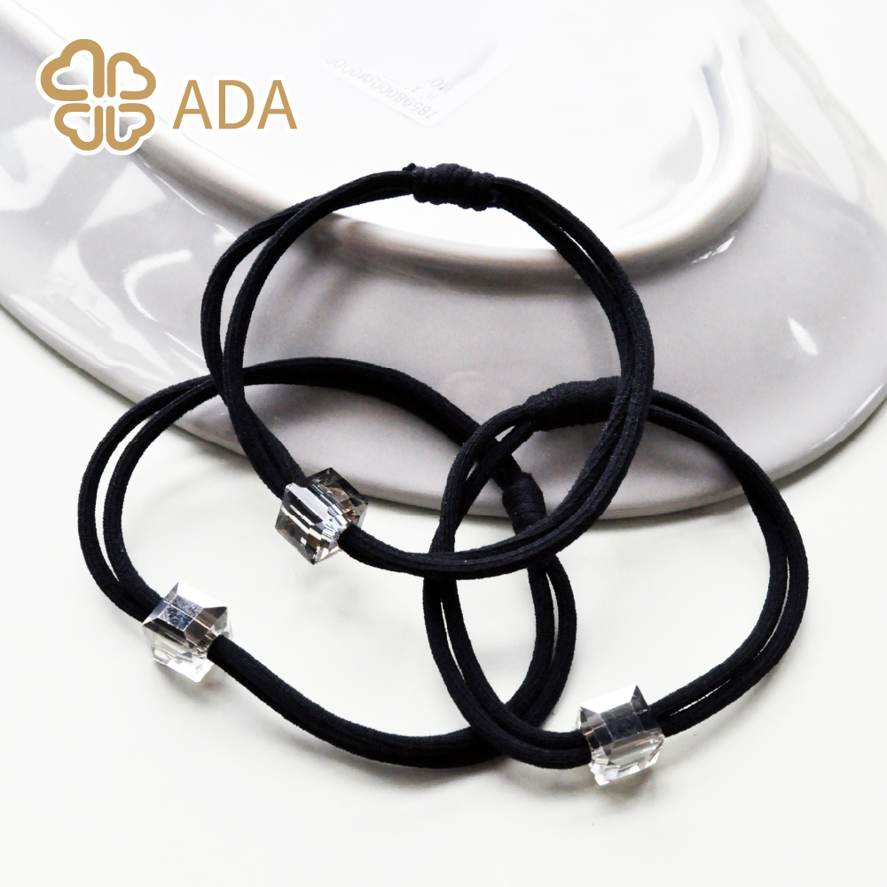 ADA 方水晶雙繩髮束3入組