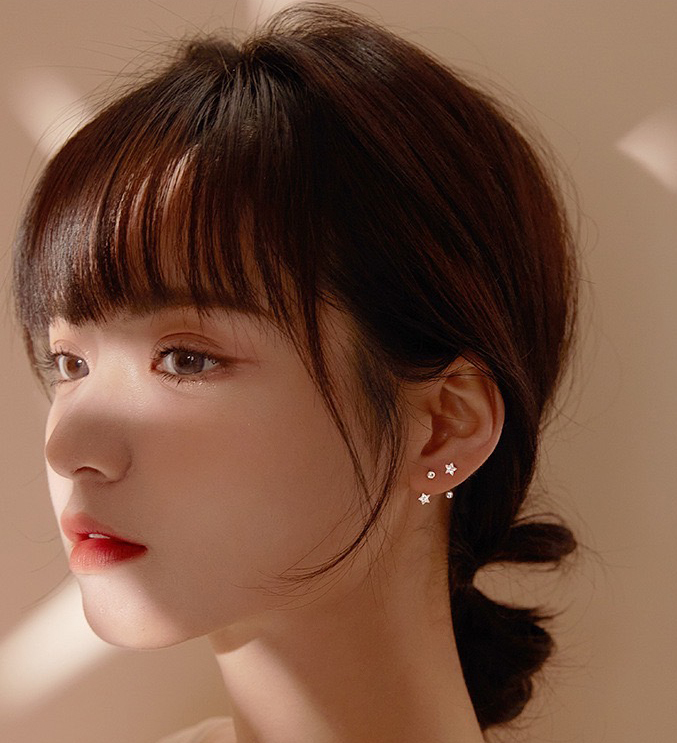 獨家隱藏限量-閃耀星星純銀轉珠造型耳環