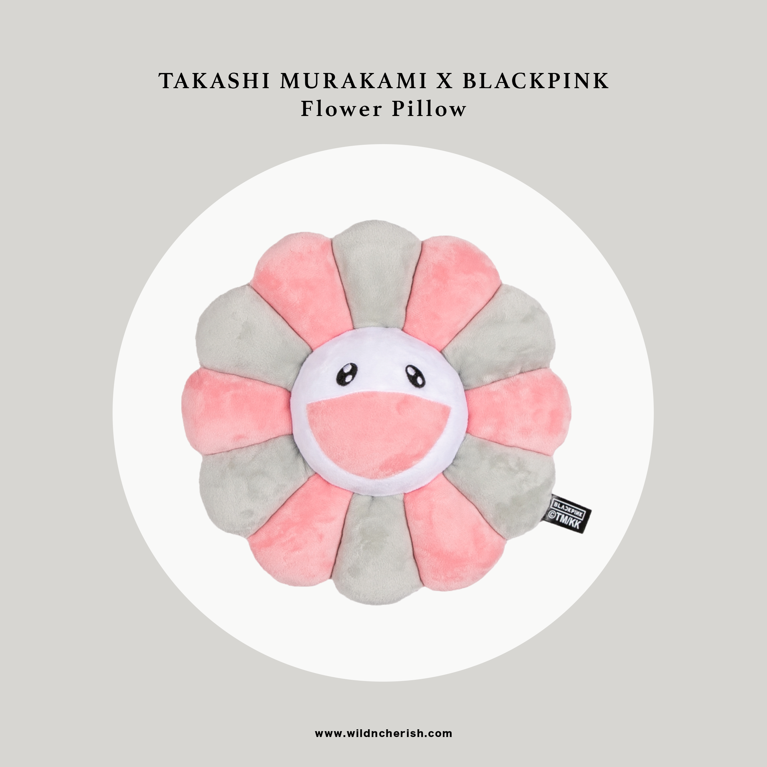 預訂| TAKASHI MURAKAMI X BLACKPINK Flower Pillow 攬枕(30c