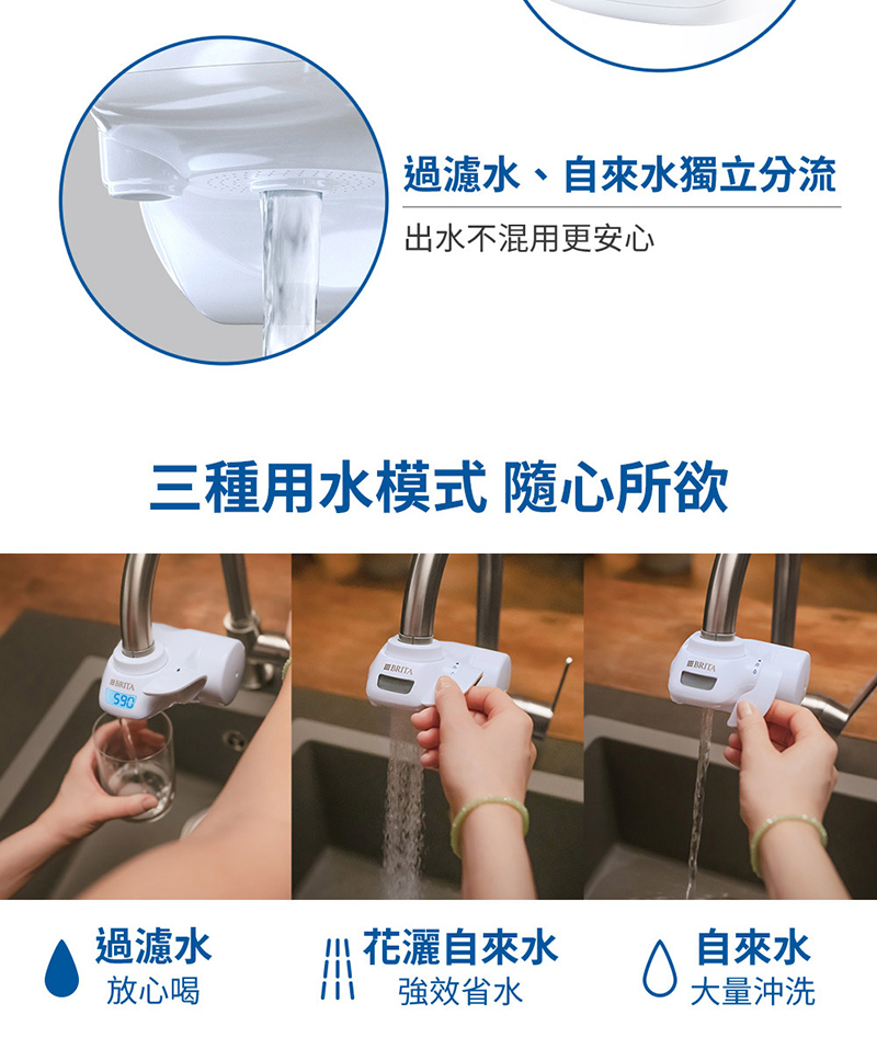 BRITA ON TAP 5重濾菌龍頭式濾水器+1入濾菌濾芯