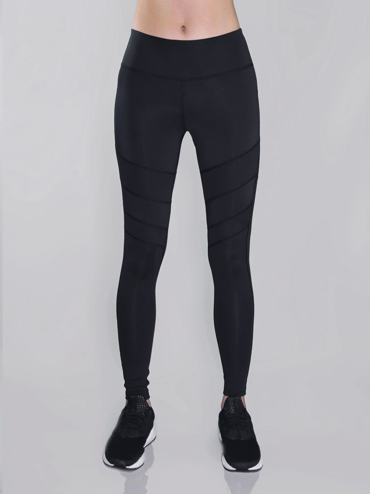 MY'ELSE丨膝上拼接網紗瑜珈褲丨Less-is-more Leggings