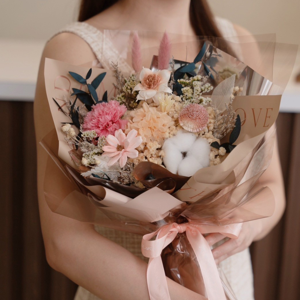 love u 系列康乃馨花束/ 甜粉康乃馨花色