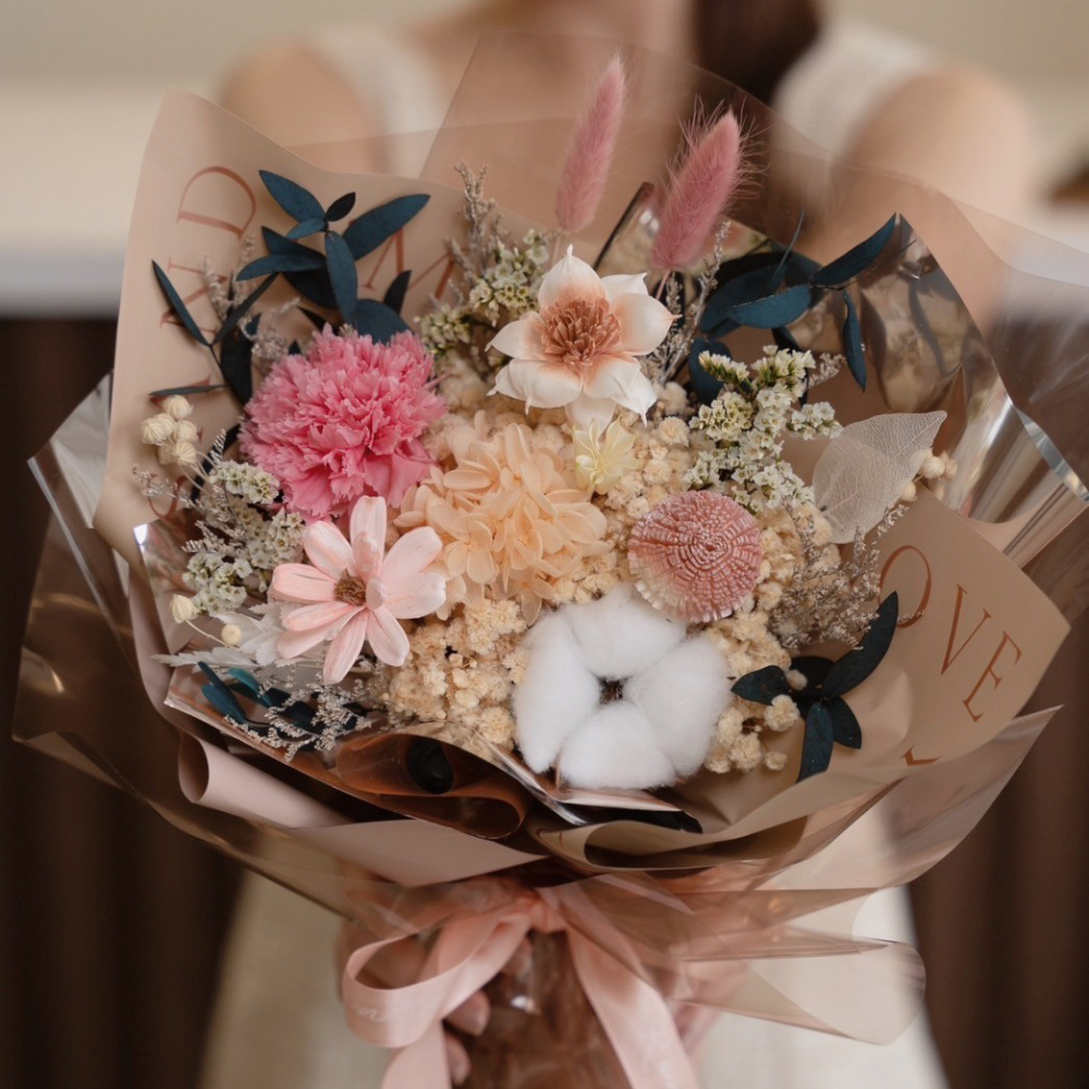 love u 系列康乃馨花束/ 甜粉康乃馨花色