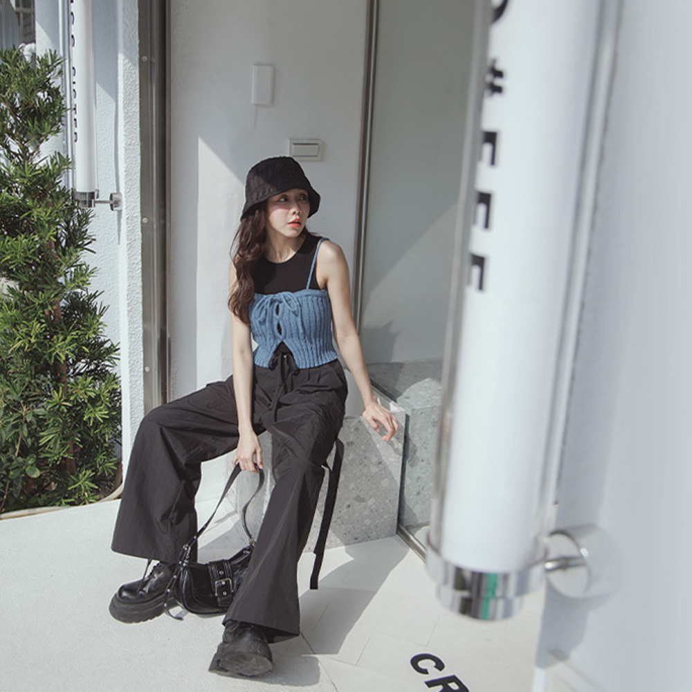 Elastic vest with shoulder straps and bra eight colors【01041790】in stock+pre-order