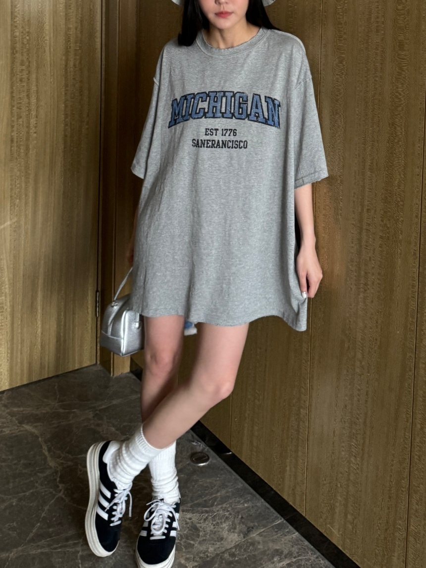 Apr.廣州連線 | 字母邊緣有磅數大寬版衣 *6色&nbsp;∣