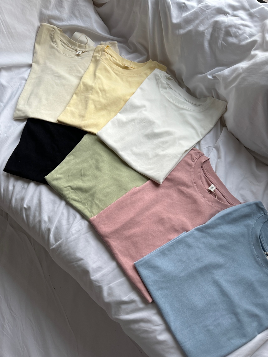 Apr.廣州連線 | 素面彈力百搭上衣*7色∣