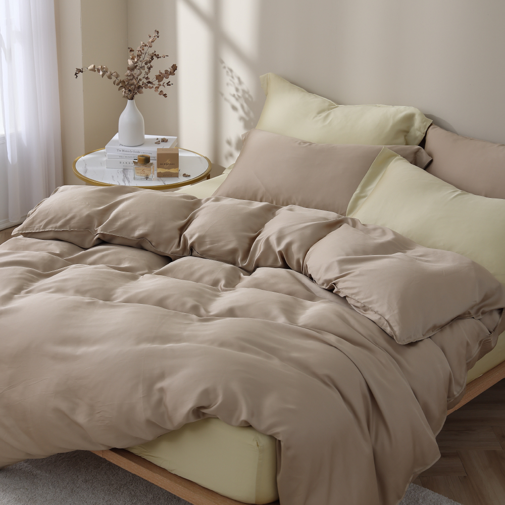 60支天絲｜100%萊賽爾｜雙色配｜流光金ｘ蘊蜜金 茉香金萱