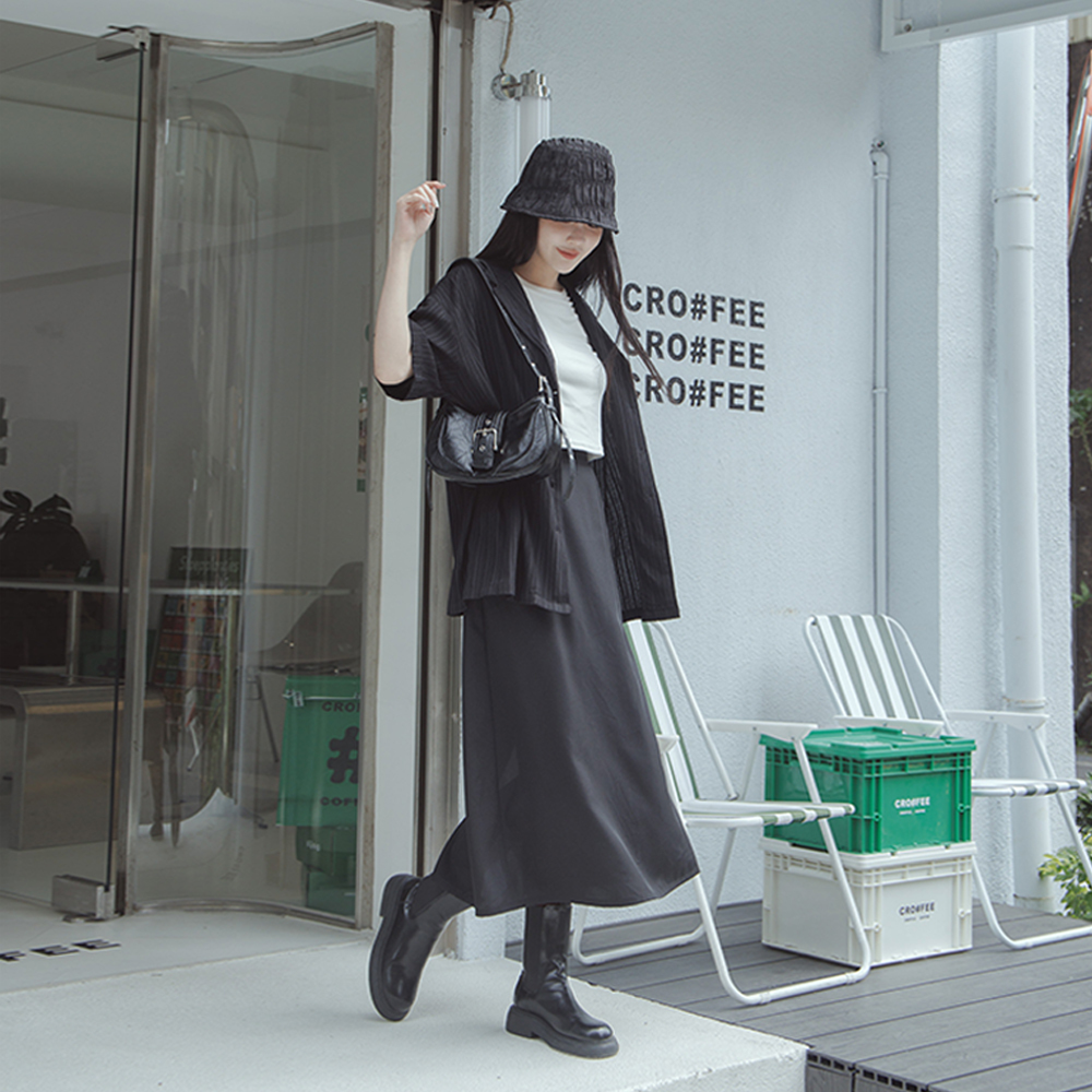 3D pleated textured Cuban collar shirt three colors【01025249】in stock+pre-order