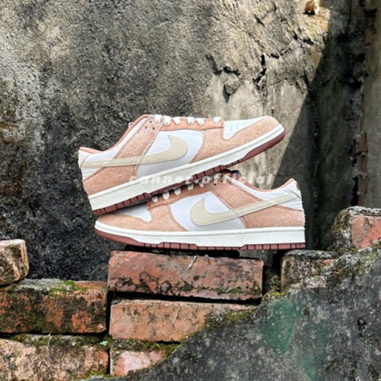 NIKE DUNK LOW RETRO PRM 麂皮 白棕 男鞋 DD1390-100