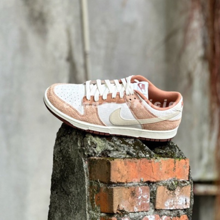 NIKE DUNK LOW RETRO PRM 麂皮 白棕 男鞋 DD1390-100