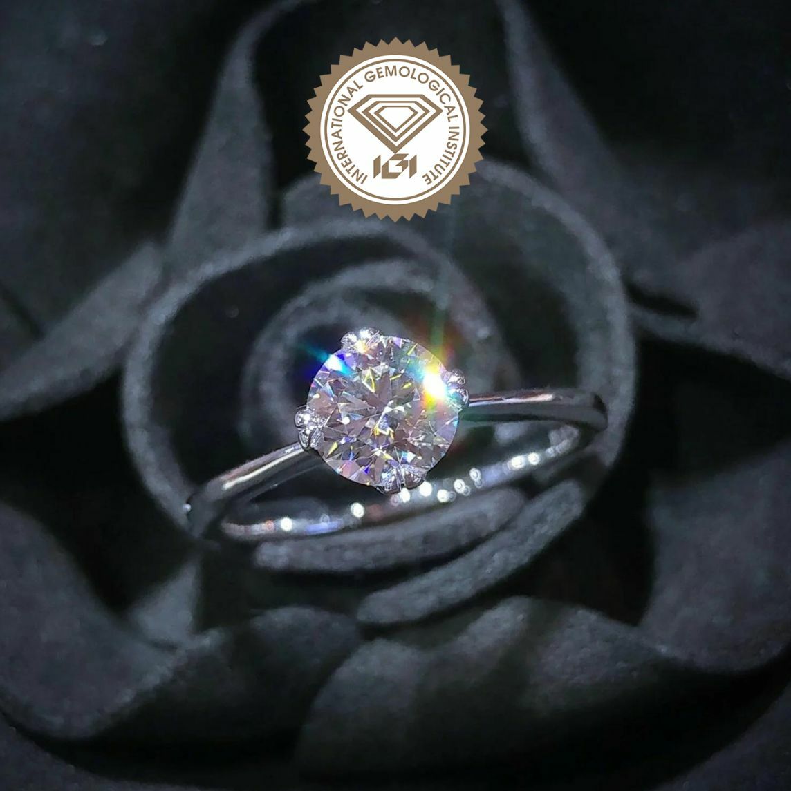 18K Rose Gold 0.30ct Diamond Ring