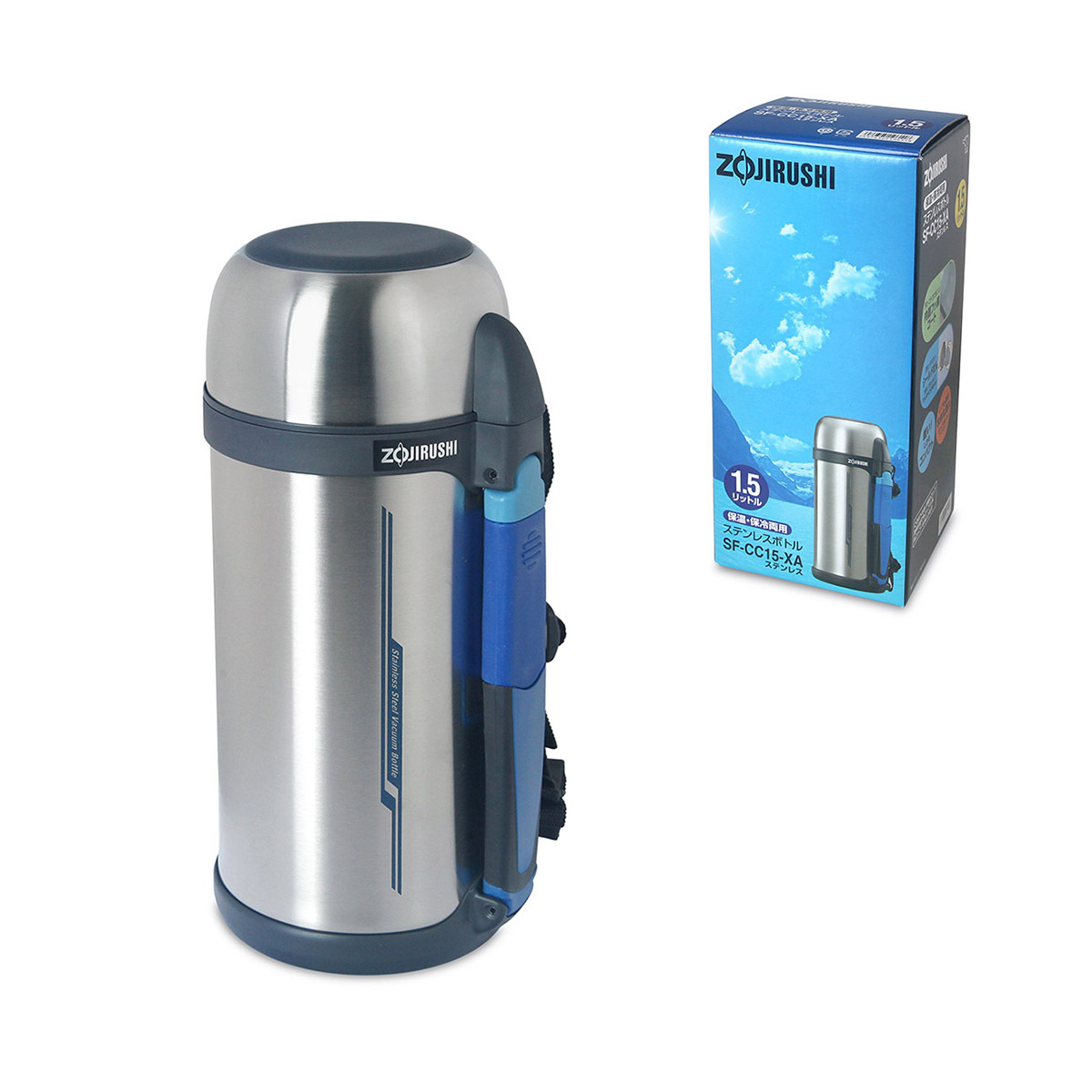 象印 1.5L/1.8L/2.0L 大容量不銹鋼真空保溫壺 -XA【香港行貨】-SF-CC