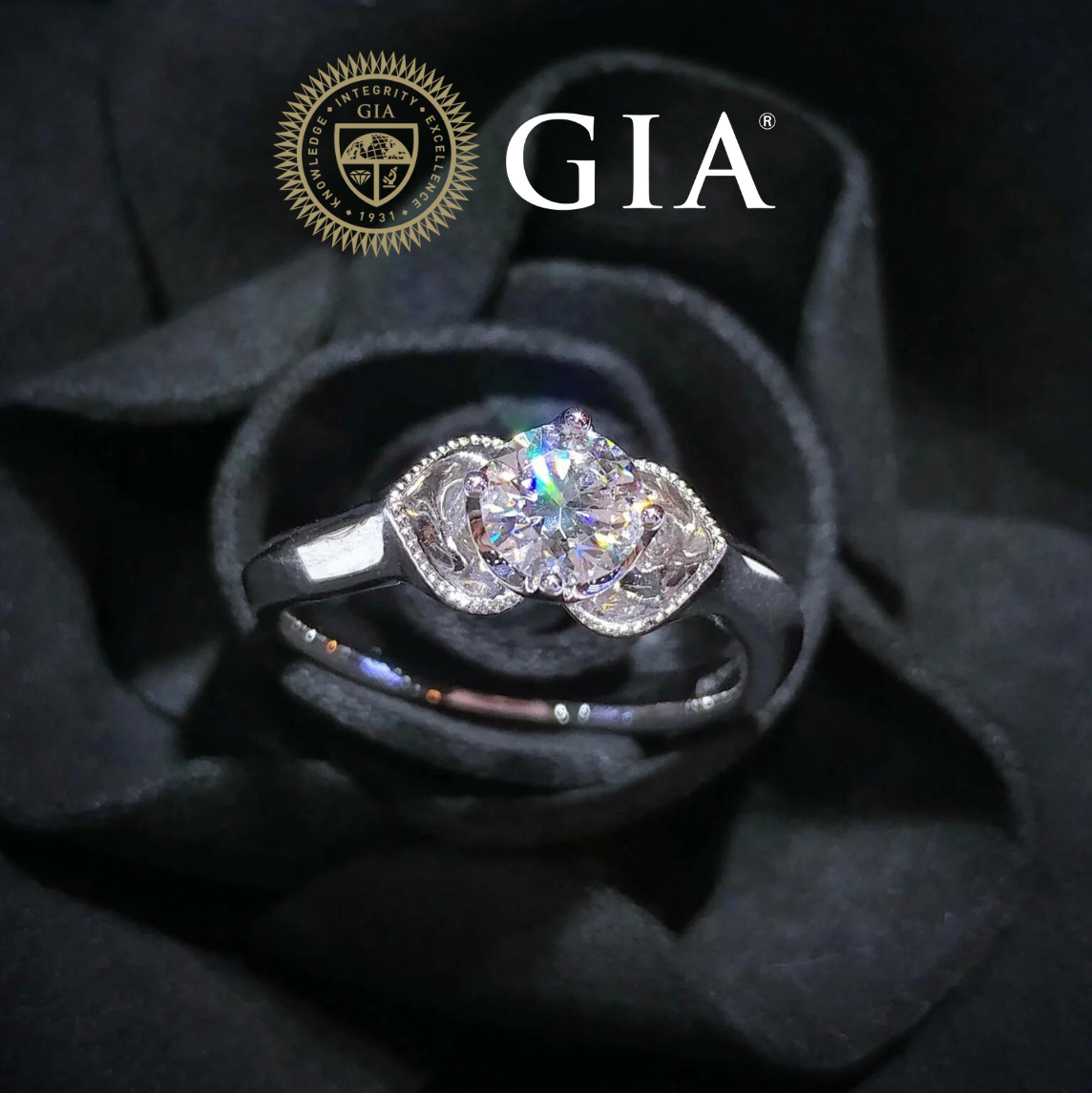 18K White Gold 0.50ct Diamond Ring