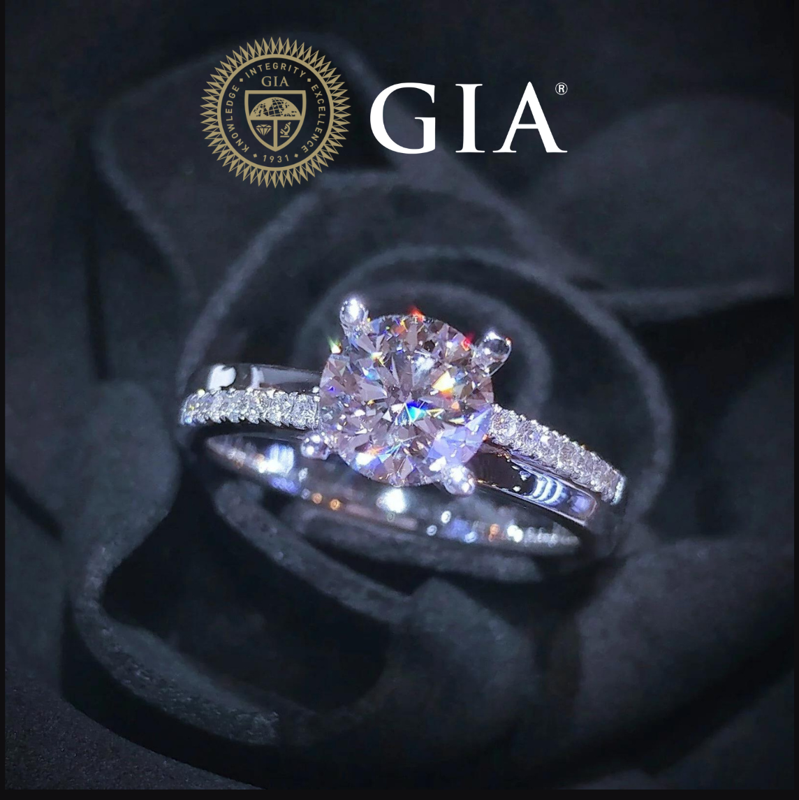 18K White Gold 1.12ct Diamond Ring