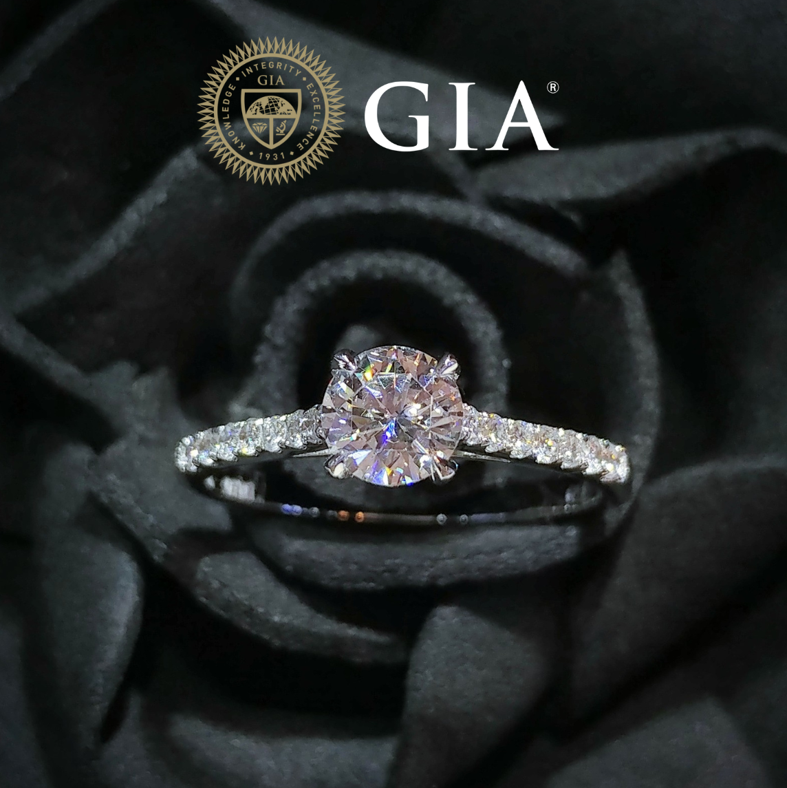 18K White Gold 0.68ct Diamond Ring