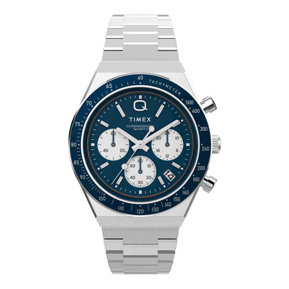 Chronograph Timex Square Dial Watches Q Timex Chronograph 40mm