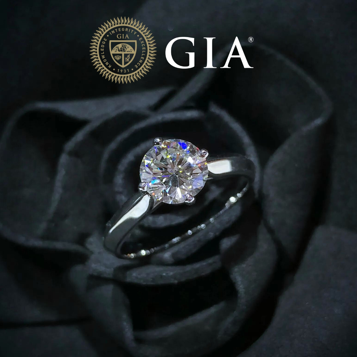 18K White Gold 1.10ct Diamond Ring