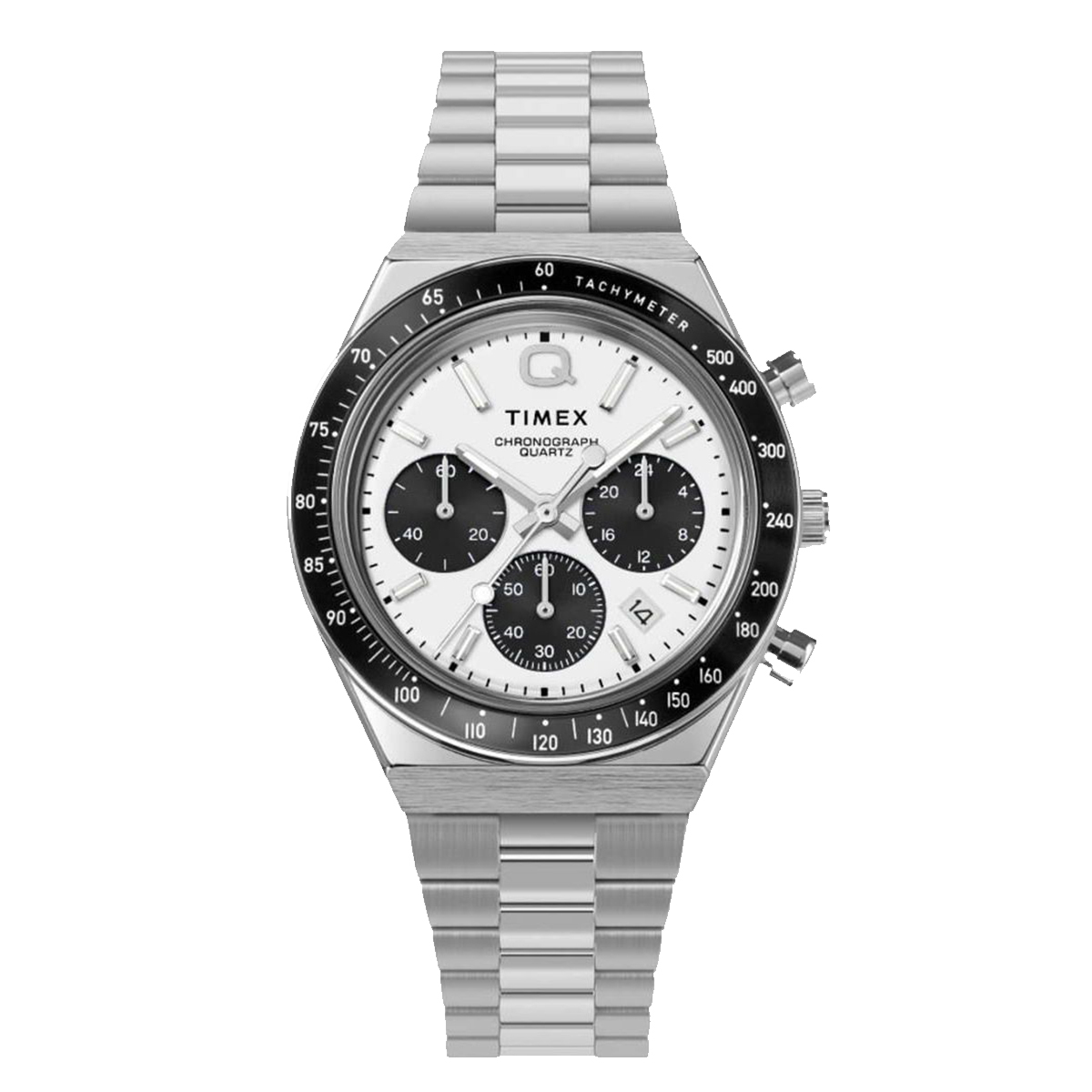 Q Timex Chronograph TW2W53300 40mm 復古款 鋼帶石英錶