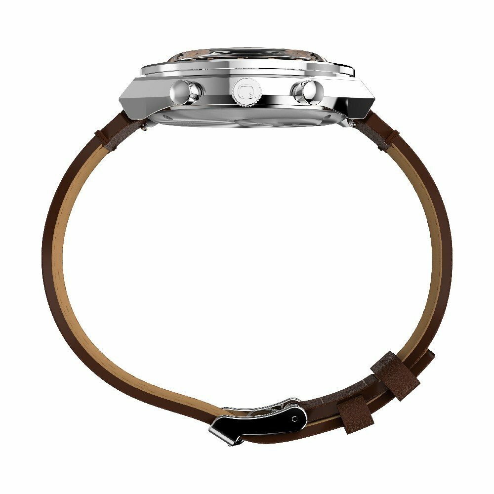 Q Timex Chronograph TW2W51800 40mm 復古款 皮帶石英錶