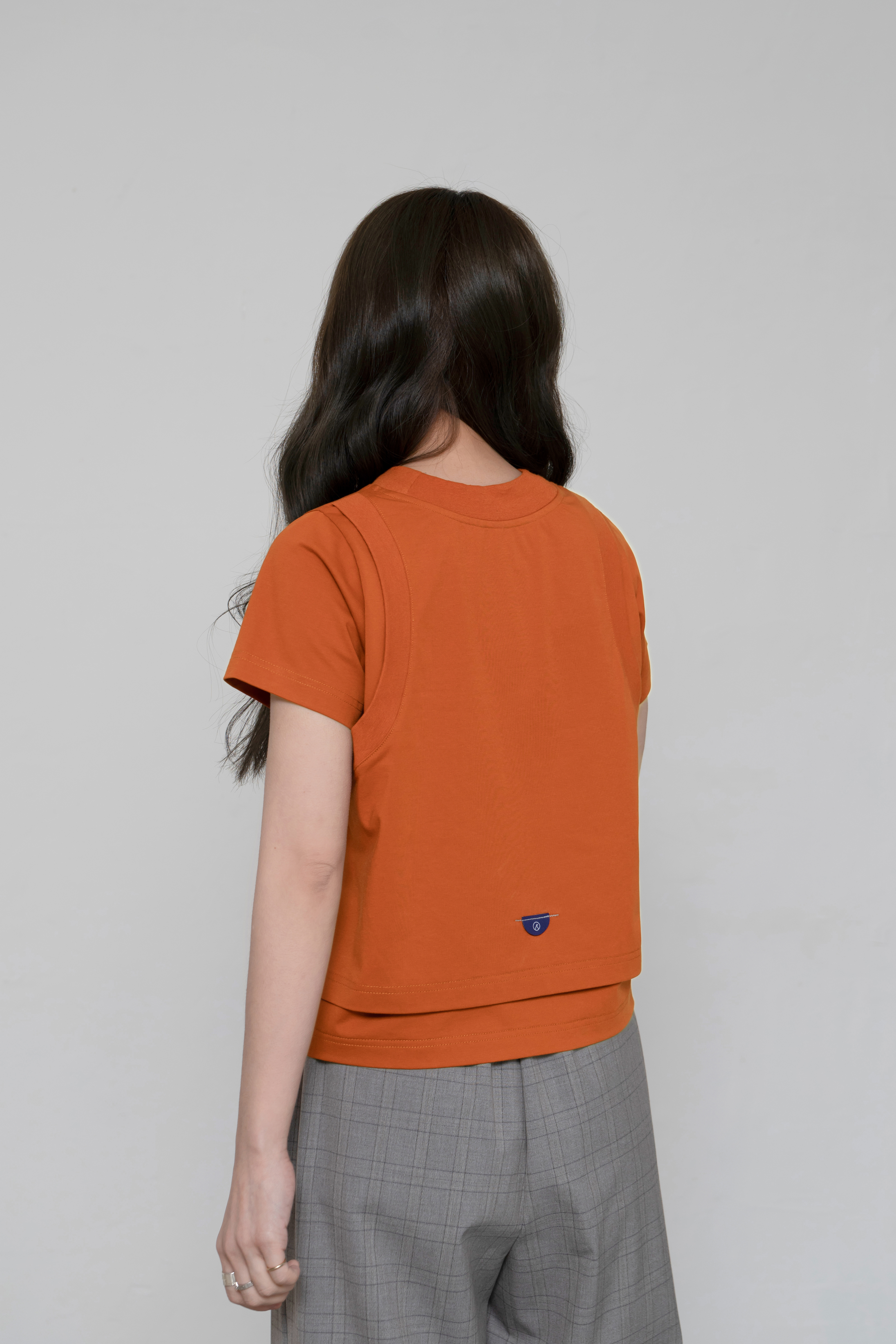 RE:tain -  Double Layered Tank Tee | Orange